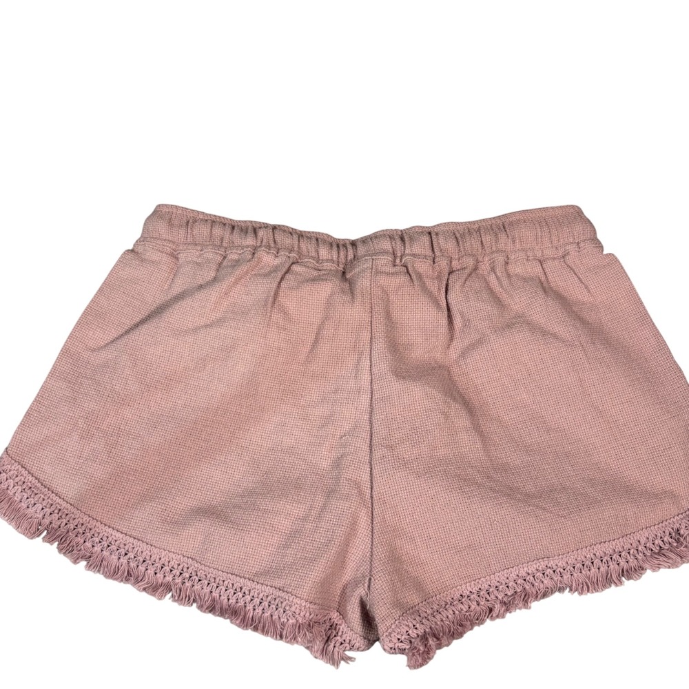 Banjara Shorts Womens Medium Mauve Pink Fringe Trim Cotton Boho VQ3370BBTJ - Picture 2 of 4